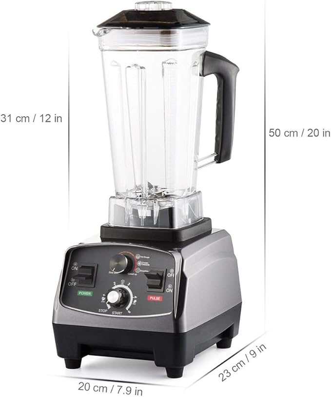Blender Smoothie Maker Kitchen Food Processor Multifunctional Wall Breaking Machine 26000 RPM High-Speed Jug Blender with 2L BPA-Free Container for Kitchen Milk Tea Coffee Dessert Leisure Shop