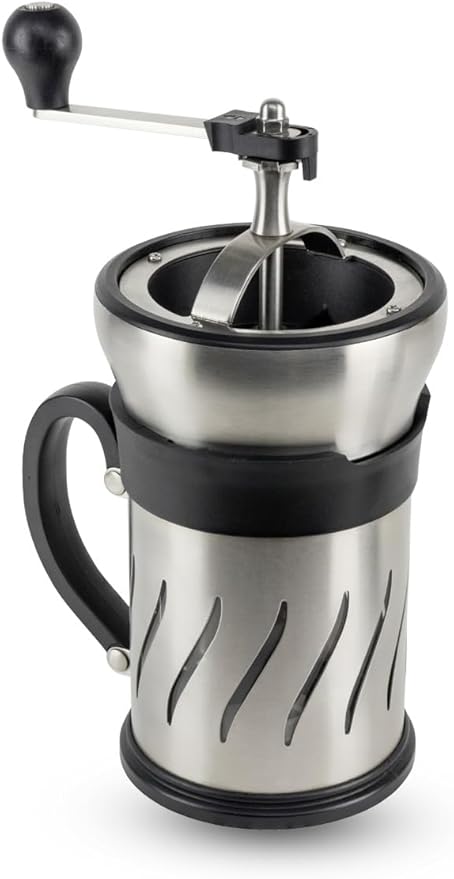 Peugeot Paris Press Coffee Mill/French Press Combination Stainless steel