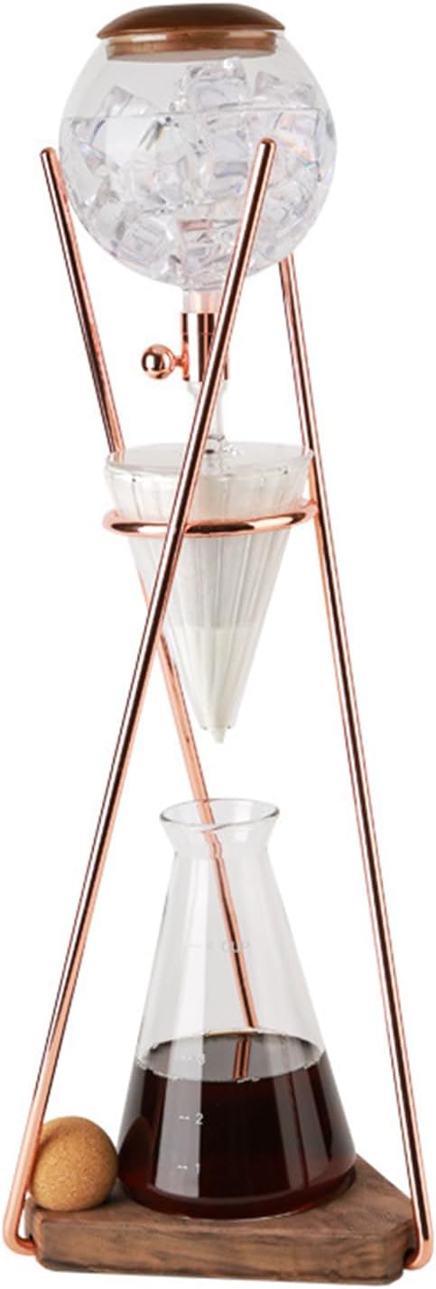 Cold Brew Drip Tower Iced Coffee Maker Ice Drip Coffee Maker Large Capacity Cold Brew Tower for Home Reusable Cold Tea Maker Perfect for Commercial Offices and Home Use