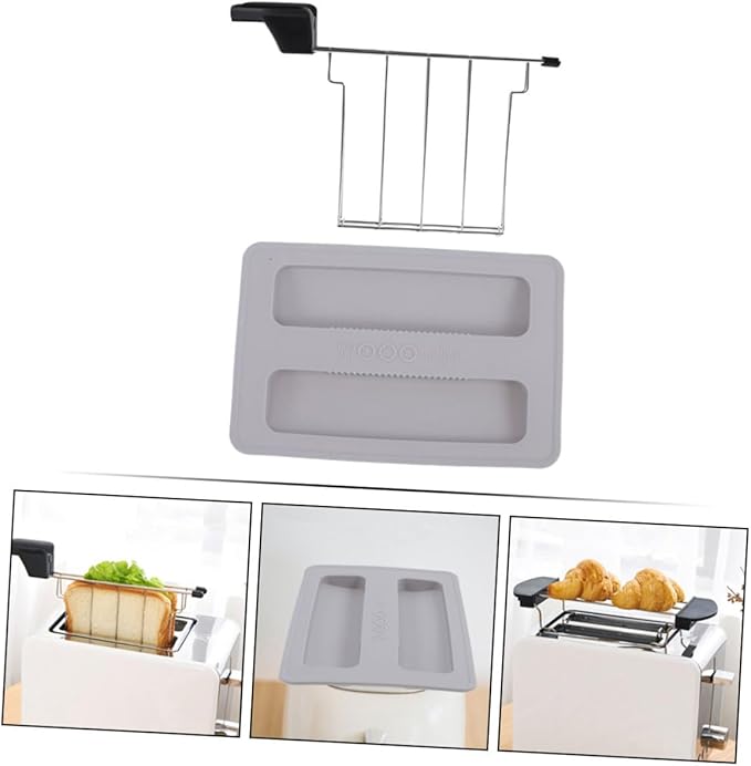 UPKOCH 1set Electric Toaster Cover Sandwich Clip Silicone Lid for Toaster Breakfast Machine Accessory