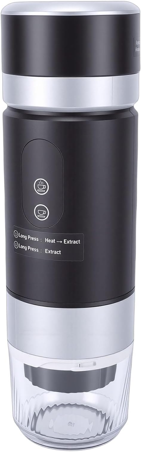 7500mAh 20 Bar Portable Coffee Machine Rechargeable Handheld Coffee Maker with 2 Batteries Compatible with Ground &amp Capsules Ideal for Camping Travel &amp Office