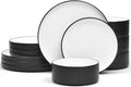 Noritake ColorTex Stone Black 12-Piece Dinnerware Set Service for 4
