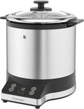 WMF Kitchenminis Rice Cooker with 1L Capacity Space Saving Carry Container Maintenance Automatic Heat Cooking Rice Quinoa Lentils Chickpeas and Vegetables Stainless Steel 220W
