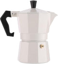 Classic Moka Coffee Maker Pot Espresso Mocha Thickened Cafe Tools 150ml And 300ml(White150)