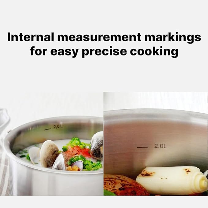Pro Premium 5 Layers induction stainless steel Nonstick cookware set 5P