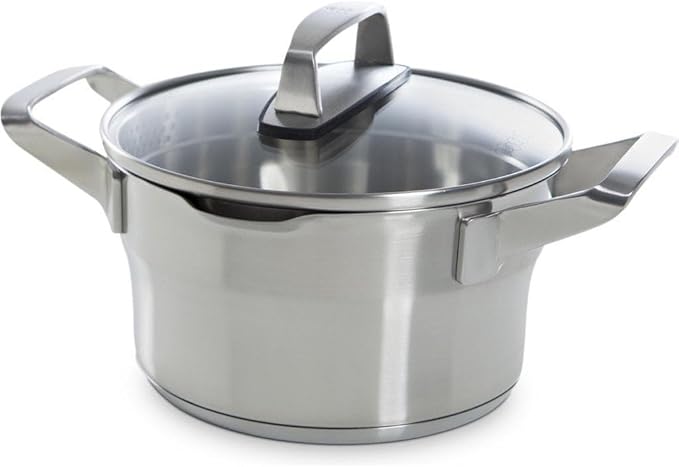 BK Cookware B4431.004 BK Premium+ 4-Piece Saucepan Set (18/10 Stainless Steel Glass)