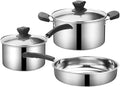 Cooking Pot Nonstick Cookware Sets 401 Stainless Steel Cooking Pots and Pans Home Kitchenware with Wok Frying Pan Stock Pot Safe