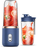 Electric Juice Maker Portable Blender Smoothie Juicer Fruit Machine with 400ml Capacity 1200mAh Rechargeable Battery USB Charging Food-Grade Non- Materials Unique Safety Design Lig