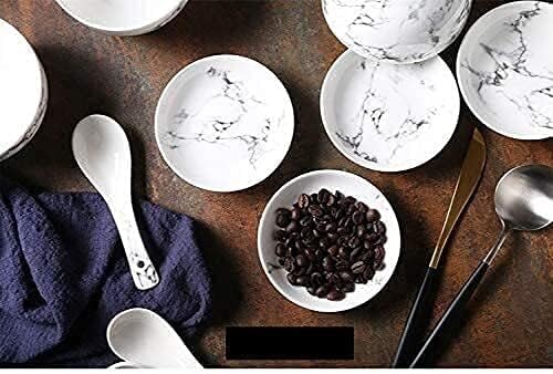Dinnerware Set Dinner Party Tableware Service Set 44 Pieces Ceramic Tableware Set Japanese Marble Pattern Bowl Fish Plate Soup Pot Set Bowl Plate Dish Tableware Service for 10