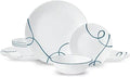 Corelle Lia 12-Piece Chips &amp Cracks Resistant Dinnerware Set Service for 4 Bluewhite
