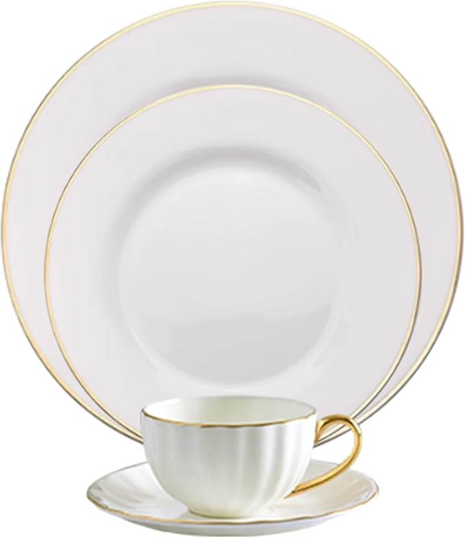 24-piece dishes set for 6 porcelain dinnerware set dinnerware sets bone china dinnerware set hotel wedding banquet dishwasher safe family gathering Gift for Mother's Day