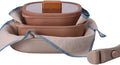 FIKA Objet Comfort 7-Piece Kitchen Nonstick Healthy Cooking Cookware Set with Lid Detachable Handle Induction Compatible All-in-One Kitcheware Easy to Store Great Gift Made in Korea (TERRACOTTA)