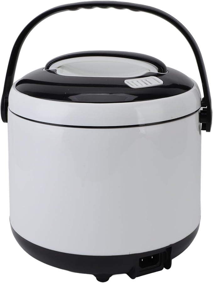 Portable Rice Cooker 24V 200W 2L Multifunctional Car Mini Cooker with Safety Locks Ideal for Grains Oats