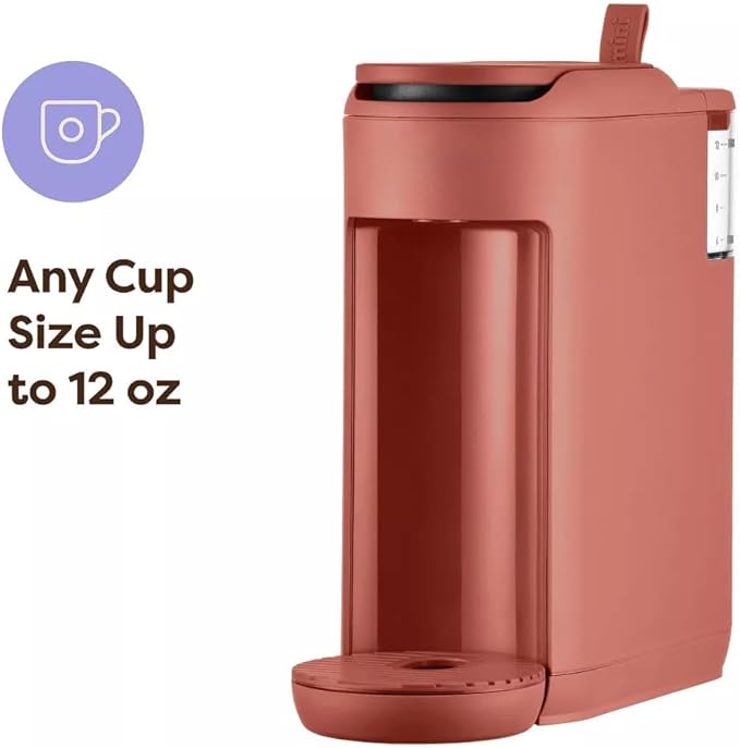 KeurigK K-Mini Mate Single-Serve KCup Pod Coffee Maker – Compact 4 Wide Brewer – 12oz Reservoir – Travel Mug Compatible – Modern Design – Electric – Ideal for Small Spaces (Red Rocks)
