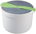 Microwave Oven Rice Cooker Portable Food Container Multifunction Steamer Bento Lunch Box Steaming Utensils(1)