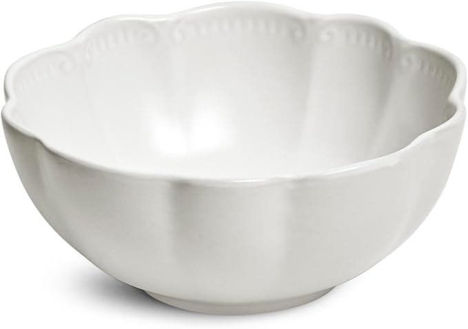 Sango Bethany 12 Pieces Scalloped White Plates &amp Bowls Set