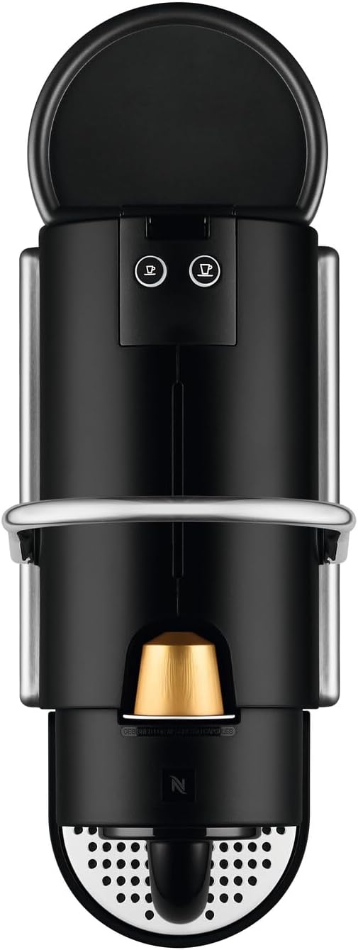 De′Longhi Nespresso Pixie EN127.S Fully Automatic Coffee Machine One-Button Coffee Machine with Multi-Function Welcome Set Included Compact Design 19 Bar Pressure 1260W Silver