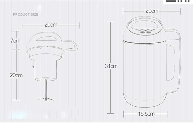 Household Soybean Milk Maker Stainless Steel Multifunctional Automatic Filter Free Rice Cereal Mixer