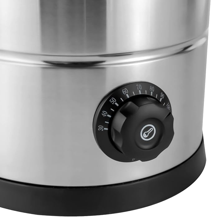 8L Commercial Coffee Maker Machine Urn 1000W Stainless Large Percolator Pot Dispenser with Quick Brew Stays Hot for Water Tea Beverage at Events &amp Catering