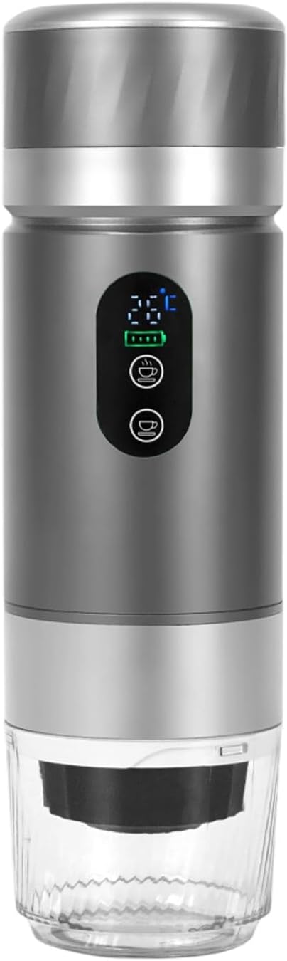 Mobile Coffee Maker 3x2500mAh Removable Batteries 20Bar Extraction Double Brewing Modes Security Security Medication Coffee Machine