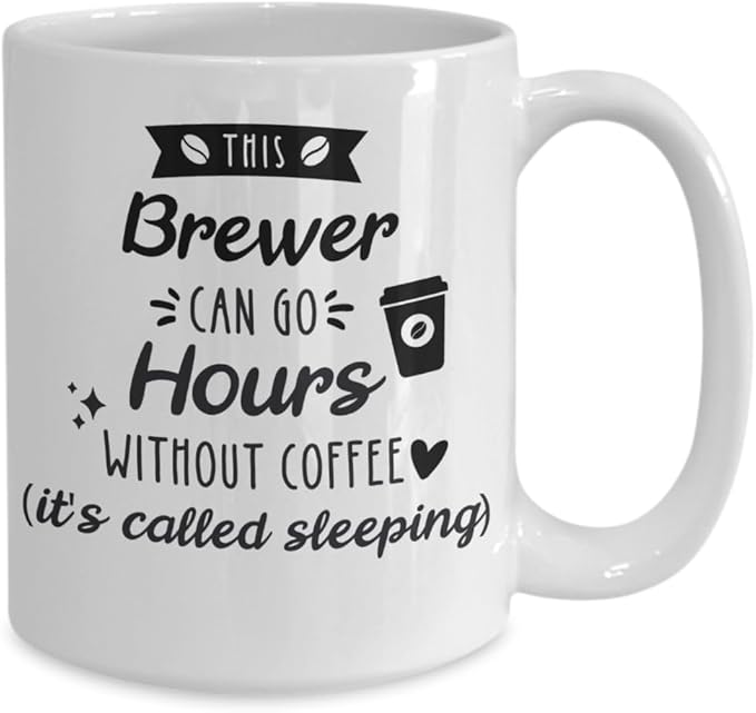 SpreadPassion Brewer Coffee Mug Gift for Brewer Brewer Gifts For Friend Birthday Christmas Gift Idea (15oz)