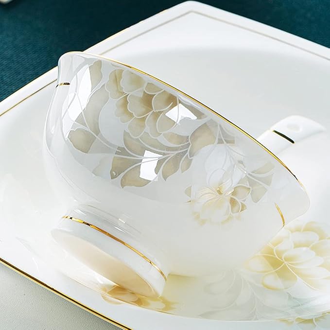 35 56 60PCS Ceramic Dinnerware Set Tableware Dishes Plates Ceramic Combination Dinner Service Set Porcelaine Service for 10 Phnom Penh Tableware Set (35 Pieces)