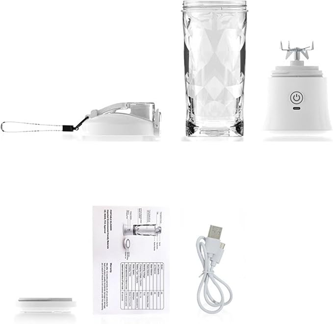 600ml Electric Blenders USB Rechargeable Juicer Household Fruit Juicing Cup Milkshakes Machine Portable Blender