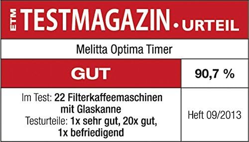 Melitta Optima Timer Filter Coffee Machine - Black