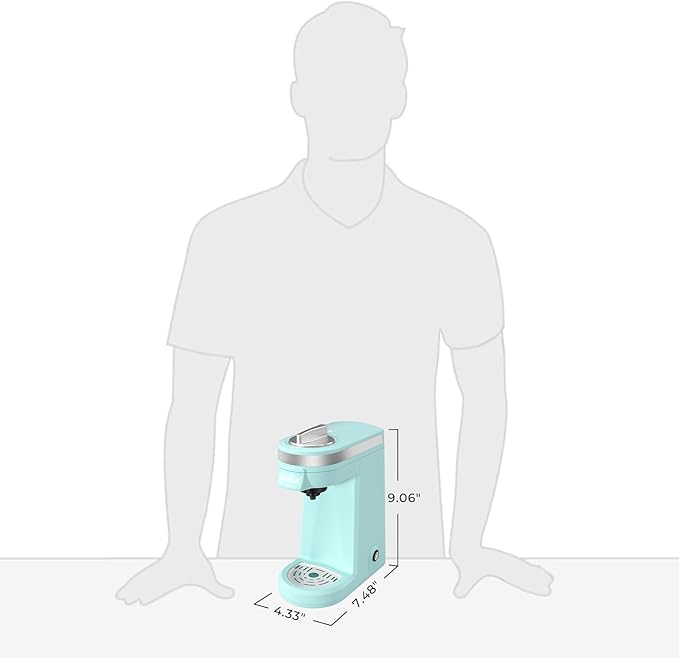CHULUX Mini Coffee Maker for K Capsule Single Serve Coffee Maker for One Cup Americano Lightweight Pod Coffee Machine Aqua