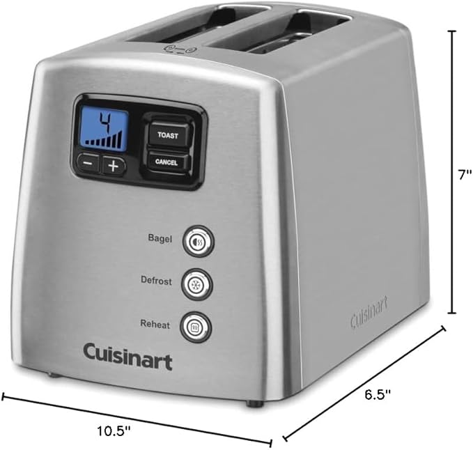 Cuisinart CPT-420 Touch to Toast Leverless 2-Slice Toaster Brushed Stainless Steel