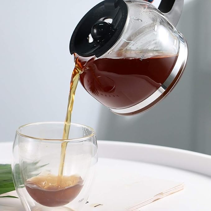 Coffee Machine Coffee MachineCoffee FilterSemi-Automatic Coffee MachineBuilt-in Filter[Anti-drip FunctionInsulation Kettle(750ml)600W] Compatible with OfficeFamil