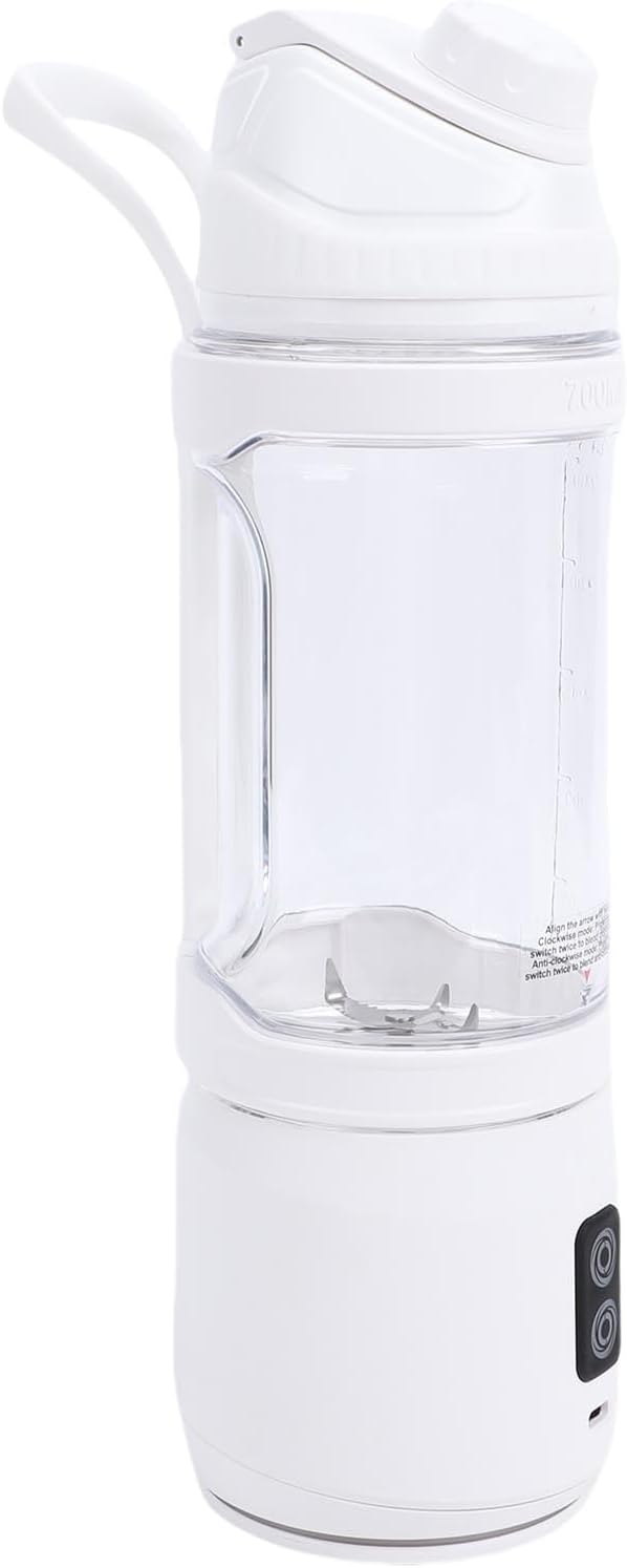 Portable Blender with 24oz Capacity 240W High Power Motor and Intelligent LED Display for Smoothies Shakes and Frozen Blending (700ml)