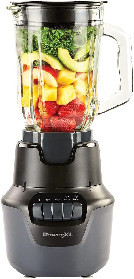 PowerXL Boost Blender 4 Speed 800 Watts 48-oz Glass Jar Black