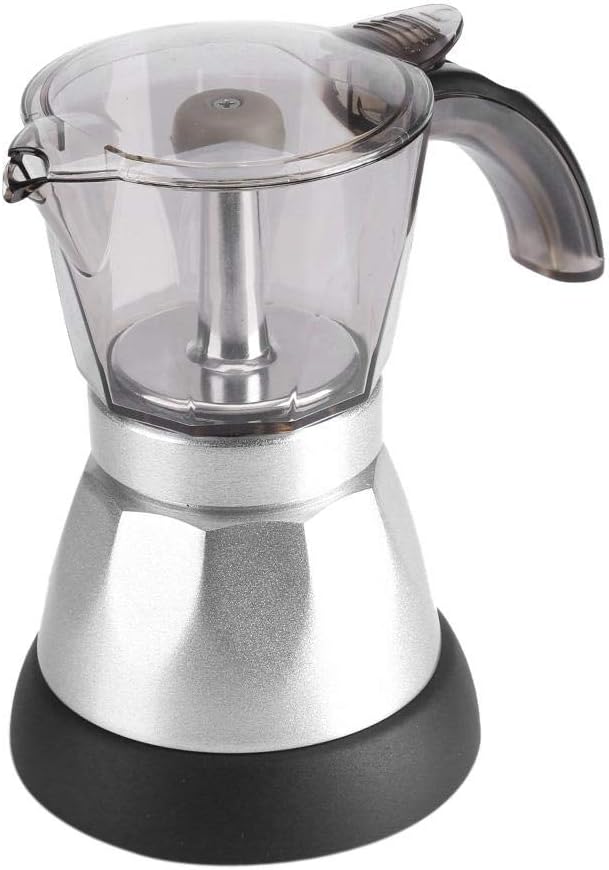 Weiyirot Electric Coffee Maker 480W 220V 300ML/6 Cups Coffee Pot Detachable Espresso Coffee Maker Pot for Home Kitchen Office Use (EU Plug)