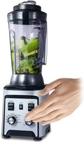 Commercial Smoothie Smoothie Maker 4L Blender Food Processor High Speed 26000 RPM Blender for Smoothie Handheld Fruit BlenderRed (Silver)