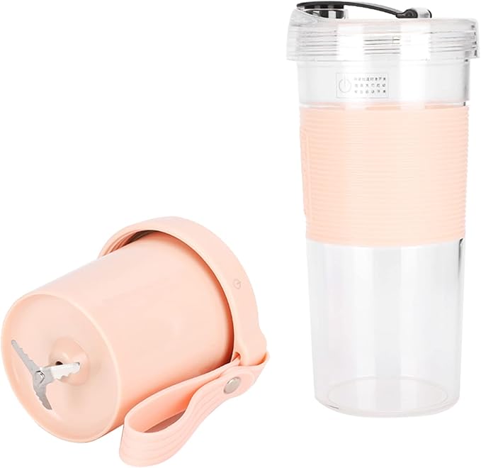 Portable Electric Juicing Cup USB Rechargeable Travel Juicer 320ml Capacity with Three Leaf Cutter Head Lightweight Mixer for Home Outdoor Use Food Grade Material Safe for Baby (320ml)