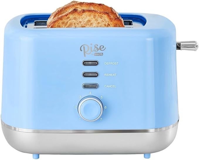 Plastic Blue 2 Slot Toaster 7.4 in. H X 7.2 in. W X 11.1 in. D