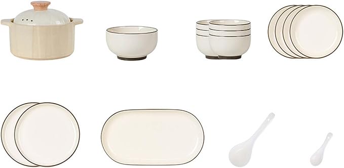 Porcelain Dinnerware Set Plates Bowls Cups Dishes Tableware Combination Everyday Use Dinner Plates Soup Bowls Salad Plates Elegant Style Microwave Dishwasher Oven Safe