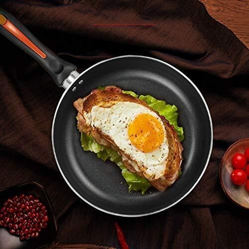 Household Non-Stick 3-Piece Aluminum Alloy Cookware Set with Tempered Glass Lids Induction &amp Gas Stove Compatible