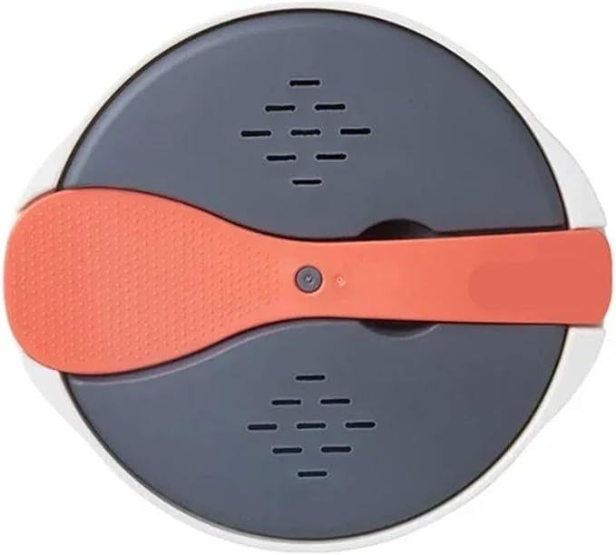 Microwave Oven Rice Cooker Portable Food Container Multifunction Steamer Bento Lunch Box Steaming Utensils(Orange)