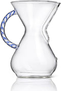 Chemex Pour-Over Glass Coffeemaker - Twisted Glass Handle Series - 6-Cup Tidal - Exclusive Packaging
