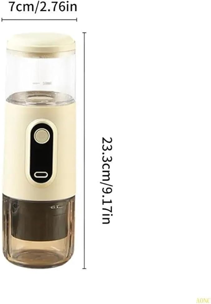 Portable Coffee Machine Portable Electric Espresso Machine Plastic Wireless Rechargeable Suitable For Car Home And Outdoor Easy Brewingfor Outdoor Travel Picnic(White Screen style)