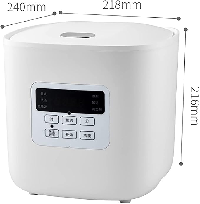 Rice Cooker&ampLow Sugar Rice Pot 1.6L Small Capacity Water-Based PTFF Coated Non-Stick Liner for Family Dormitory