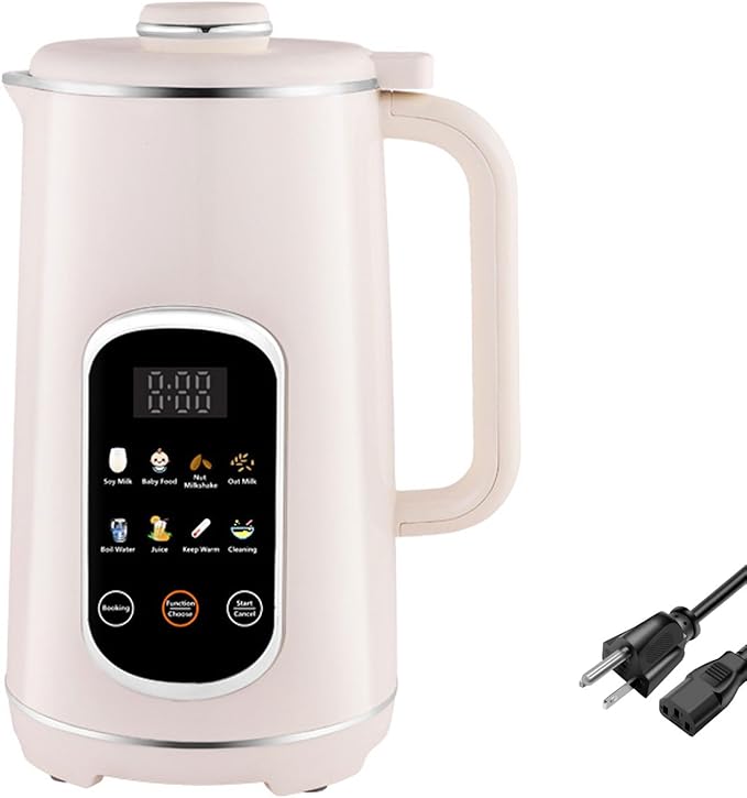 Diydeg 8 in 1 Nut Milk Maker Machine 12L Automatic Soy Milk Maker Countertop Blender with Stainless Steel Blades and Self Clean for Homemade Almond Oat Coconut and Juice (US Plug 110V)