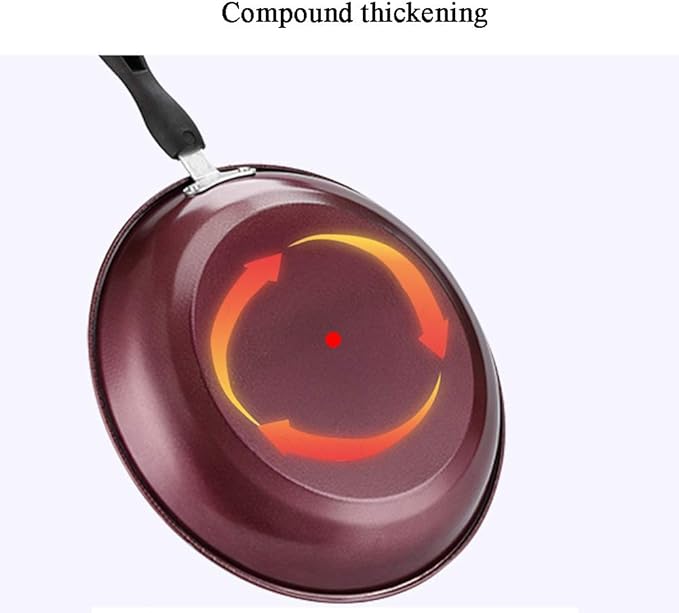 Simple Flat Nonstick Cookware Less Fumes Safety and Environmental Protection Coating Easy to Clean Heat Bracket