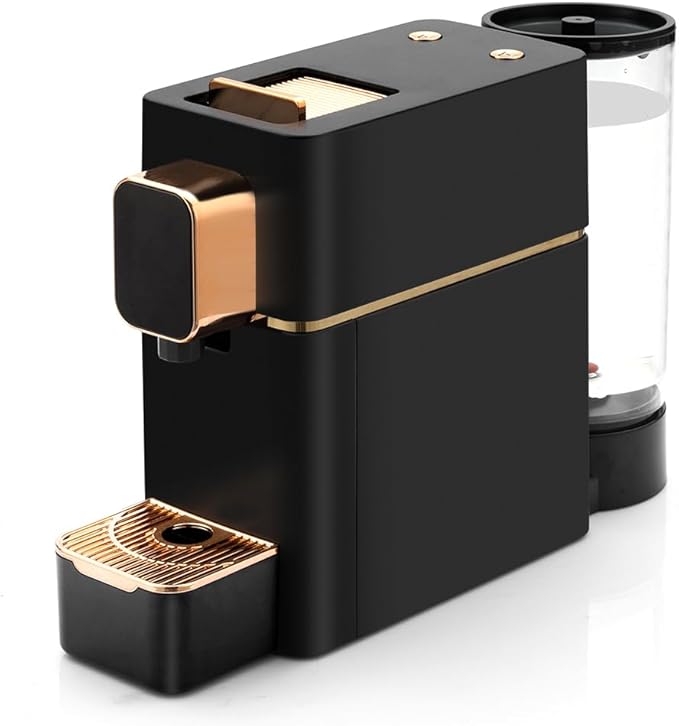 Mini Espresso Coffee Machine for Capsules Compatible with Nespresso OriginalL Machine Espresso Maker Single Serve Bestpresso Coffee Capsules Peet's Espresso more (Black)