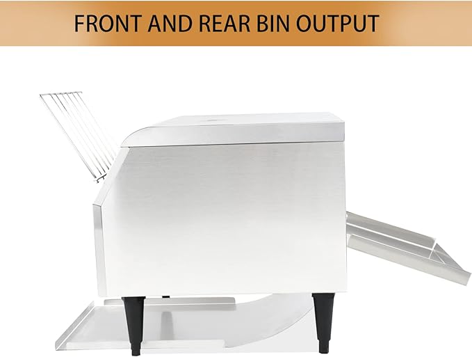 Commercial Conveyor Toaster2240W/300Slices/Hour7 Speed Control/3 Toaster Mode OptionsCountertop Industrial ToastersElectric Restaurant Toaster for Bread Bun Bagel Food Baked