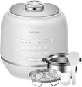 Cuchen IH Pressure Rice Cooker 6 Cup - 2.1 Bar Ultra High-Pressure Cooker for Multi-Grain &amp White Rice - 316Ti Stainless Steel Inner Pot Induction Heating Made in Korea White CRT-RPD0610IEWUS