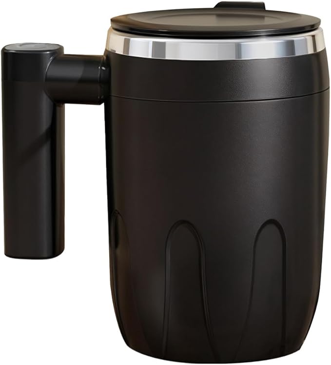 MiOYOOW Auto Stirring Coffee Mug 380ML Stainless Steel Self Stirring Cup with USB Charging for Office Home Travel