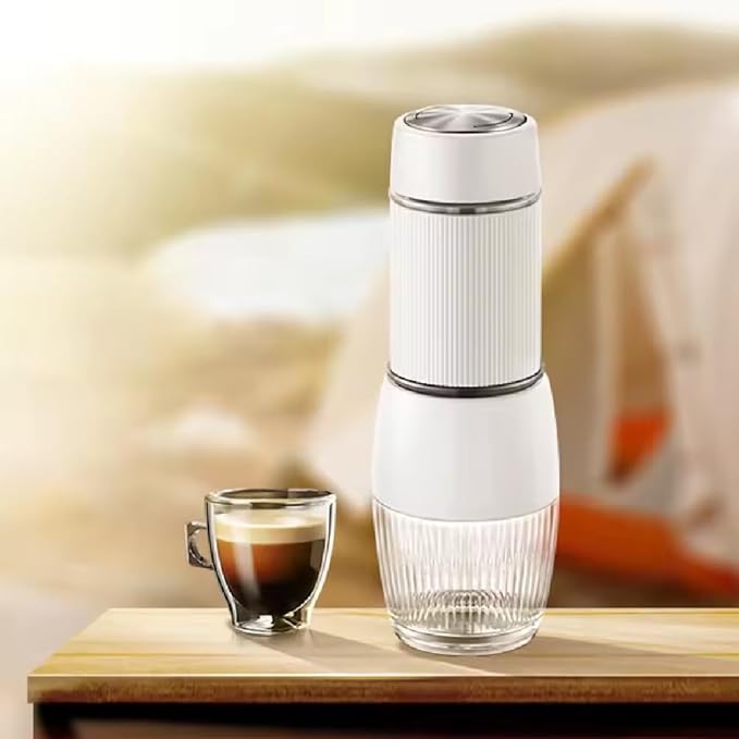 Portable Espresso Maker 18 Bar Travel Coffee Maker Hand Pressure Capsules Ground Coffee Extraction Drip Coffee Brewing Making Machine for Kitchen TravelCampingHiking